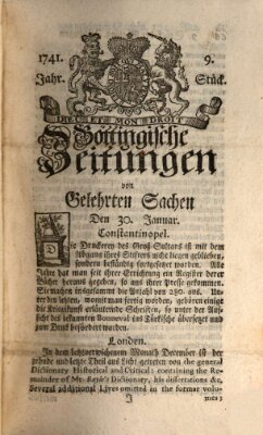 Göttingische Zeitungen von gelehrten Sachen Montag 30. Januar 1741