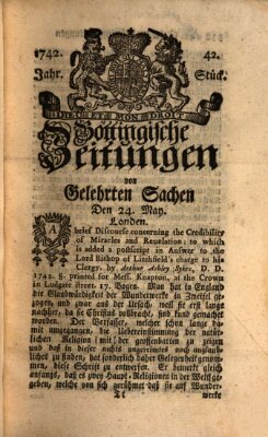 Göttingische Zeitungen von gelehrten Sachen Donnerstag 24. Mai 1742