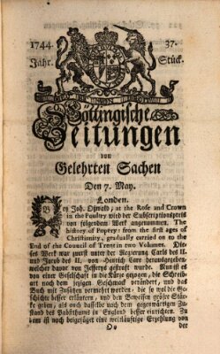 Göttingische Zeitungen von gelehrten Sachen Donnerstag 7. Mai 1744