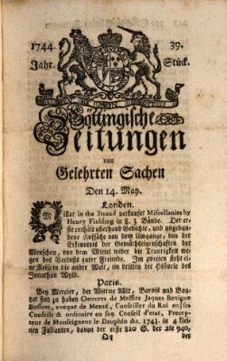 Göttingische Zeitungen von gelehrten Sachen Donnerstag 14. Mai 1744