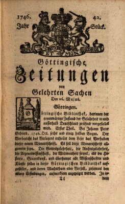 Göttingische Zeitungen von gelehrten Sachen Donnerstag 26. Mai 1746