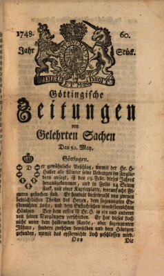 Göttingische Zeitungen von gelehrten Sachen Donnerstag 30. Mai 1748