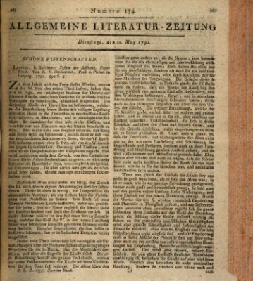 Allgemeine Literatur-Zeitung (Literarisches Zentralblatt für Deutschland) Dienstag 10. Mai 1791