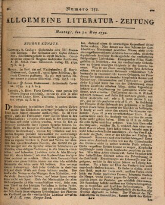 Allgemeine Literatur-Zeitung (Literarisches Zentralblatt für Deutschland) Montag 30. Mai 1791