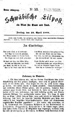 Schwäbische Eilpost Freitag 10. April 1868