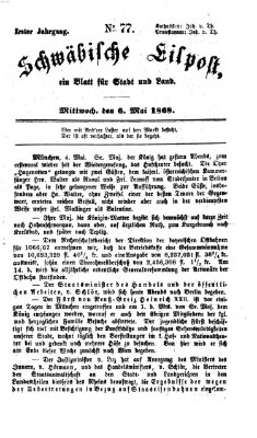 Schwäbische Eilpost Mittwoch 6. Mai 1868