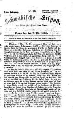 Schwäbische Eilpost Donnerstag 7. Mai 1868