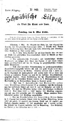 Schwäbische Eilpost Samstag 9. Mai 1868