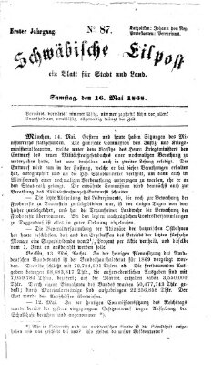 Schwäbische Eilpost Samstag 16. Mai 1868