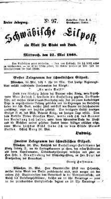 Schwäbische Eilpost Mittwoch 27. Mai 1868