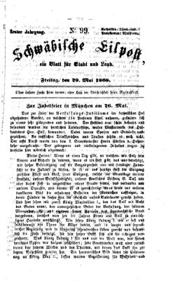 Schwäbische Eilpost Freitag 29. Mai 1868