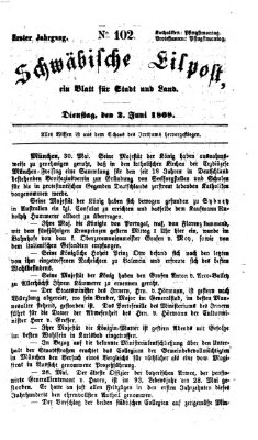 Schwäbische Eilpost Dienstag 2. Juni 1868