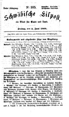 Schwäbische Eilpost Freitag 5. Juni 1868