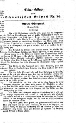 Schwäbische Eilpost. Feuilleton zu der "Schwäbischen Eilpost" (Schwäbische Eilpost) Mittwoch 29. April 1868