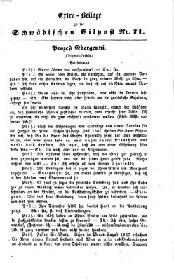 Schwäbische Eilpost. Feuilleton zu der "Schwäbischen Eilpost" (Schwäbische Eilpost) Donnerstag 30. April 1868