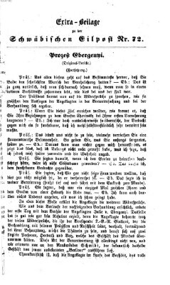 Schwäbische Eilpost. Feuilleton zu der "Schwäbischen Eilpost" (Schwäbische Eilpost) Freitag 1. Mai 1868