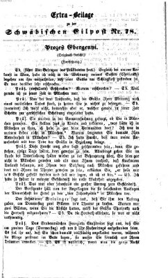 Schwäbische Eilpost. Feuilleton zu der "Schwäbischen Eilpost" (Schwäbische Eilpost) Donnerstag 7. Mai 1868