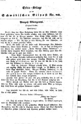 Schwäbische Eilpost. Feuilleton zu der "Schwäbischen Eilpost" (Schwäbische Eilpost) Samstag 9. Mai 1868