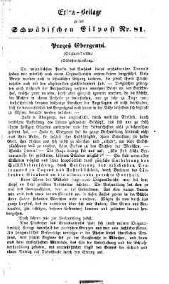 Schwäbische Eilpost. Feuilleton zu der "Schwäbischen Eilpost" (Schwäbische Eilpost) Sonntag 10. Mai 1868