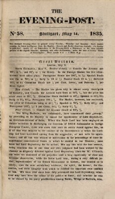 The evening-post Donnerstag 14. Mai 1835