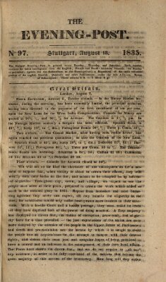 The evening-post Donnerstag 13. August 1835