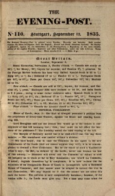 The evening-post Samstag 12. September 1835