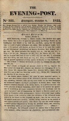 The evening-post Donnerstag 8. Oktober 1835