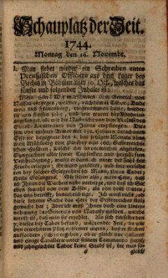 Kurzgefaßter Auszug der neuesten Weltgeschichte (Erlanger Real-Zeitung) Montag 16. November 1744