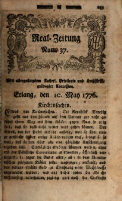 Real-Zeitung (Erlanger Real-Zeitung) Freitag 10. Mai 1776