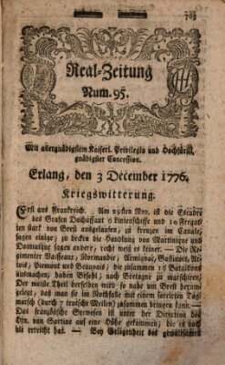 Real-Zeitung (Erlanger Real-Zeitung) Dienstag 3. Dezember 1776