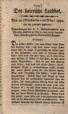 Der baierische Landbot Freitag 11. März 1791