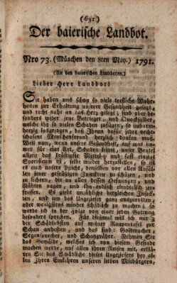 Der baierische Landbot Sonntag 8. Mai 1791