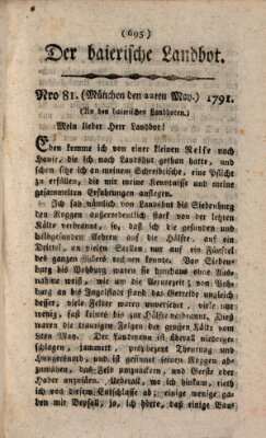 Der baierische Landbot Sonntag 22. Mai 1791