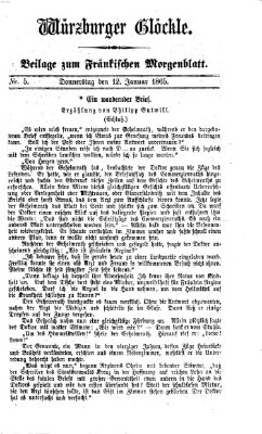 Fränkisches Morgenblatt Donnerstag 12. Januar 1865