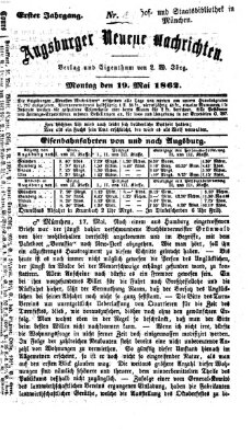 Augsburger neueste Nachrichten Montag 19. Mai 1862