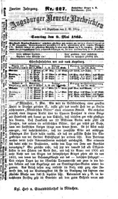 Augsburger neueste Nachrichten Samstag 9. Mai 1863