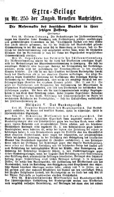 Augsburger neueste Nachrichten Donnerstag 17. September 1863