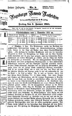 Augsburger neueste Nachrichten Freitag 8. Januar 1864