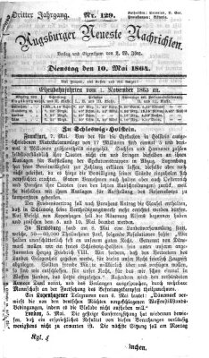 Augsburger neueste Nachrichten Dienstag 10. Mai 1864