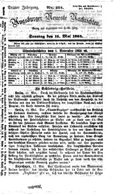 Augsburger neueste Nachrichten Sonntag 15. Mai 1864