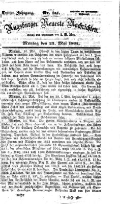 Augsburger neueste Nachrichten Montag 23. Mai 1864