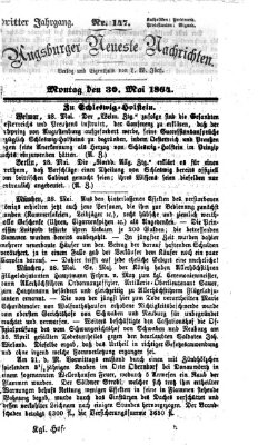 Augsburger neueste Nachrichten Montag 30. Mai 1864