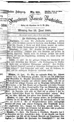 Augsburger neueste Nachrichten Montag 13. Juni 1864