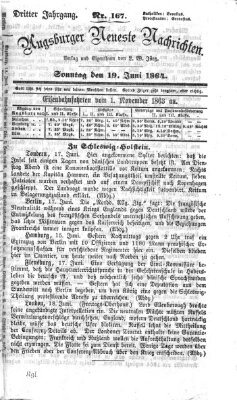 Augsburger neueste Nachrichten Sonntag 19. Juni 1864