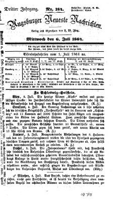 Augsburger neueste Nachrichten Mittwoch 6. Juli 1864