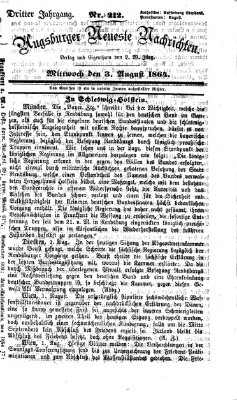 Augsburger neueste Nachrichten Mittwoch 3. August 1864