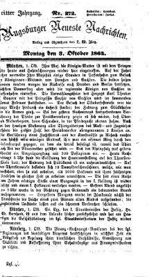 Augsburger neueste Nachrichten Montag 3. Oktober 1864