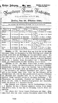 Augsburger neueste Nachrichten Freitag 28. Oktober 1864