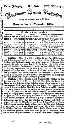 Augsburger neueste Nachrichten Sonntag 6. November 1864
