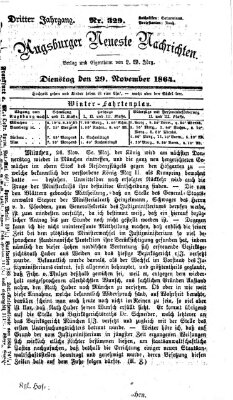 Augsburger neueste Nachrichten Dienstag 29. November 1864